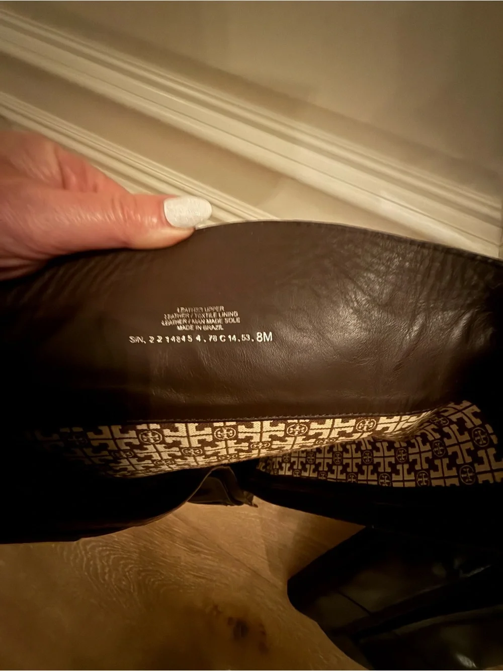 Tory Burch Riding Boots With Gold Logo